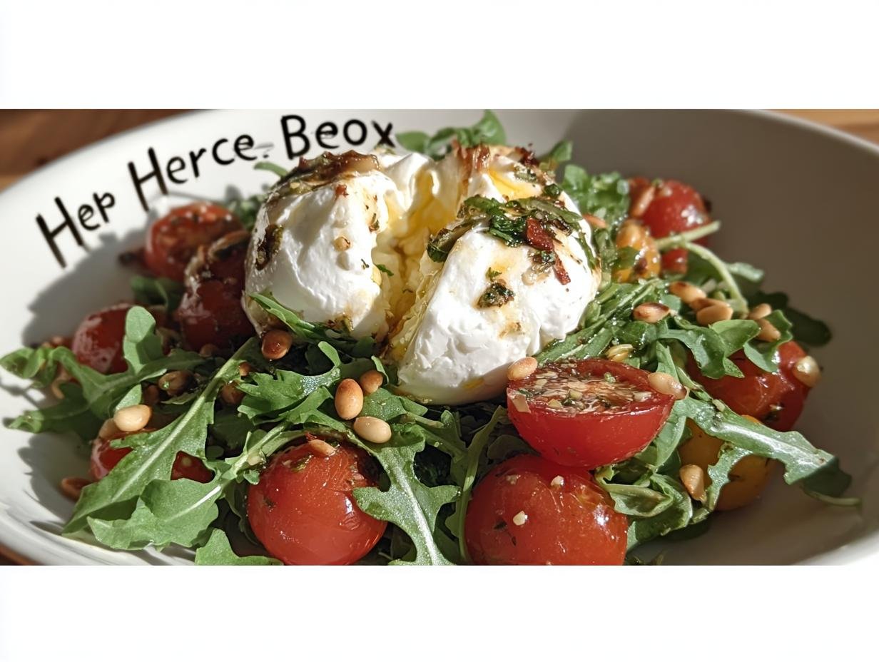 Arugula Salad Burrata: 5 Minute Miracle - Arugula Salad Burrata - additional detail