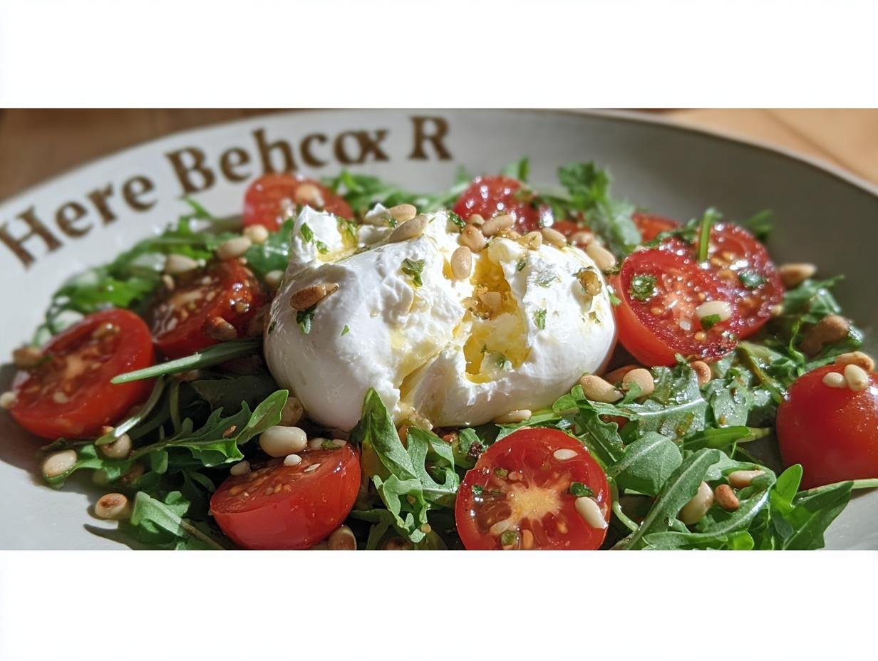Arugula Salad Burrata: 5 Minute Miracle - Arugula Salad Burrata - additional detail