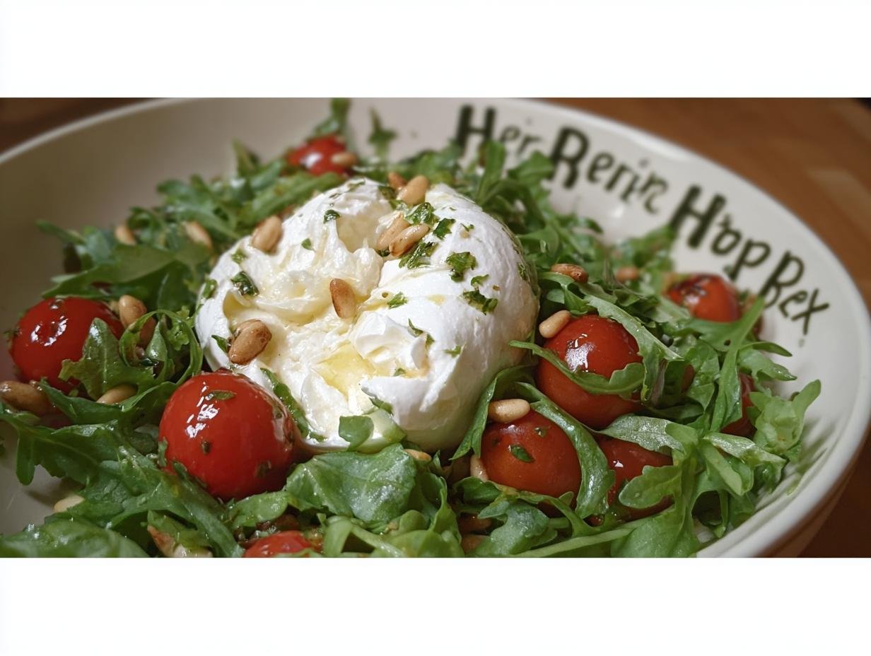 Arugula Salad Burrata: 5 Minute Miracle