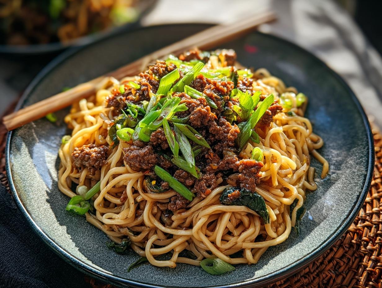 Ground Beef Noodles: Amazing 20-Min Meal - Asian Ground Beef Noodles - additional detail