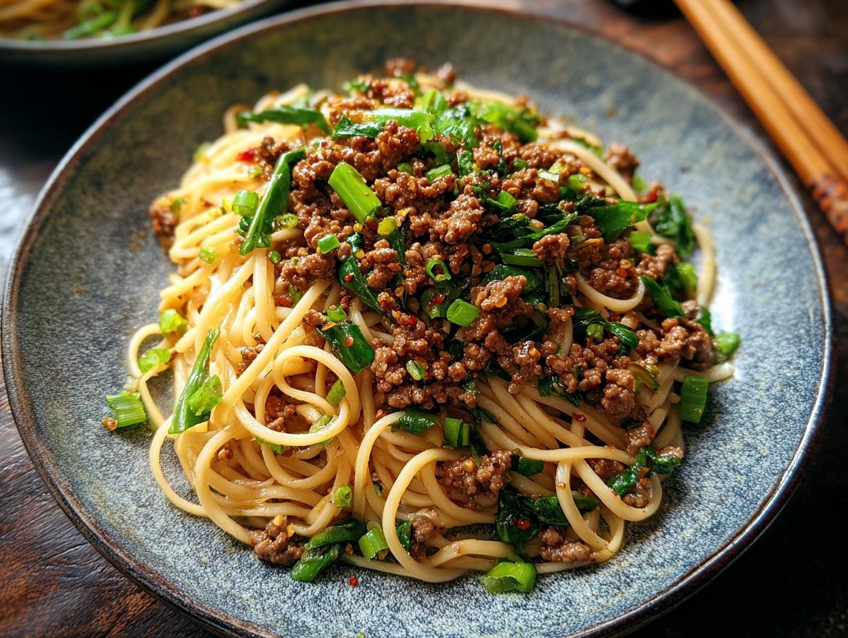 Ground Beef Noodles: Amazing 20-Min Meal - Asian Ground Beef Noodles - additional detail