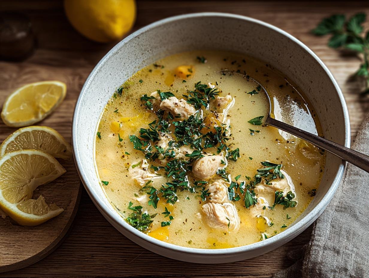 Avgolemono Soup: 10-Minute Hug in a Bowl - Avgolemono Soup - additional detail