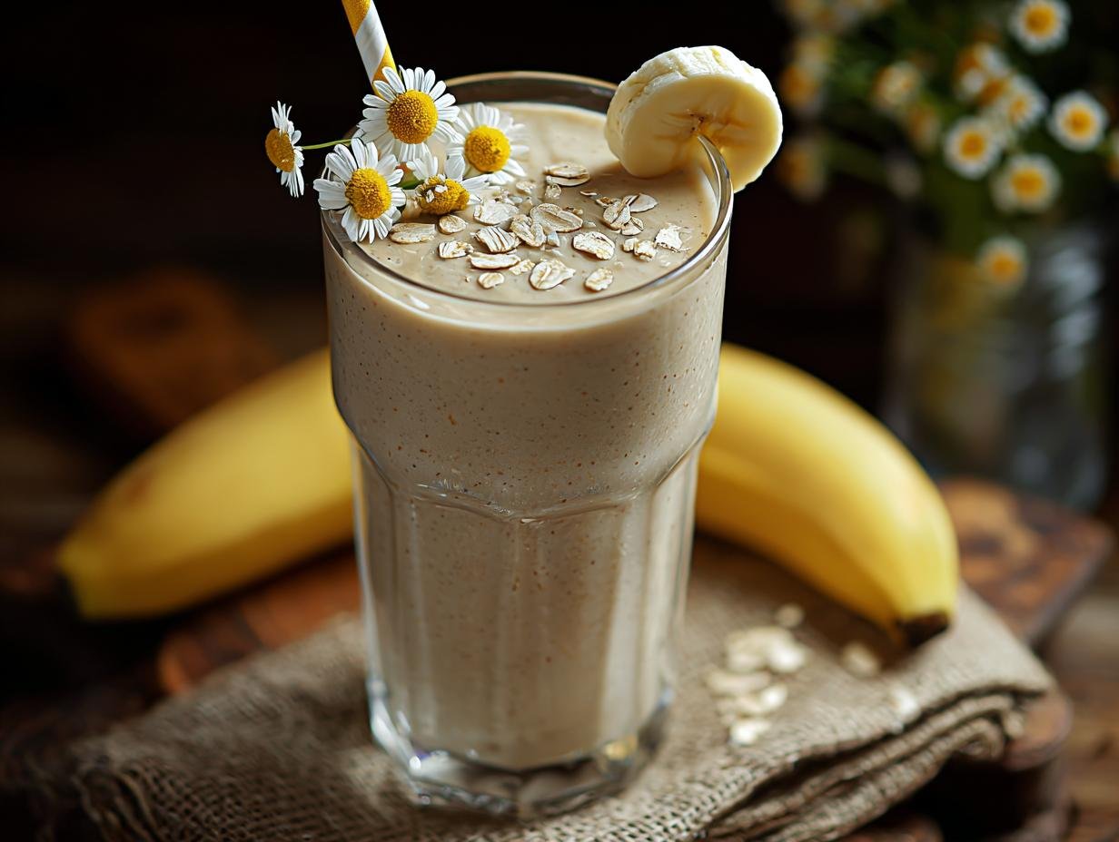 Calming Banana Chamomile Tea Smoothie Recipe - Banana Chamomile Tea Smoothie - additional detail