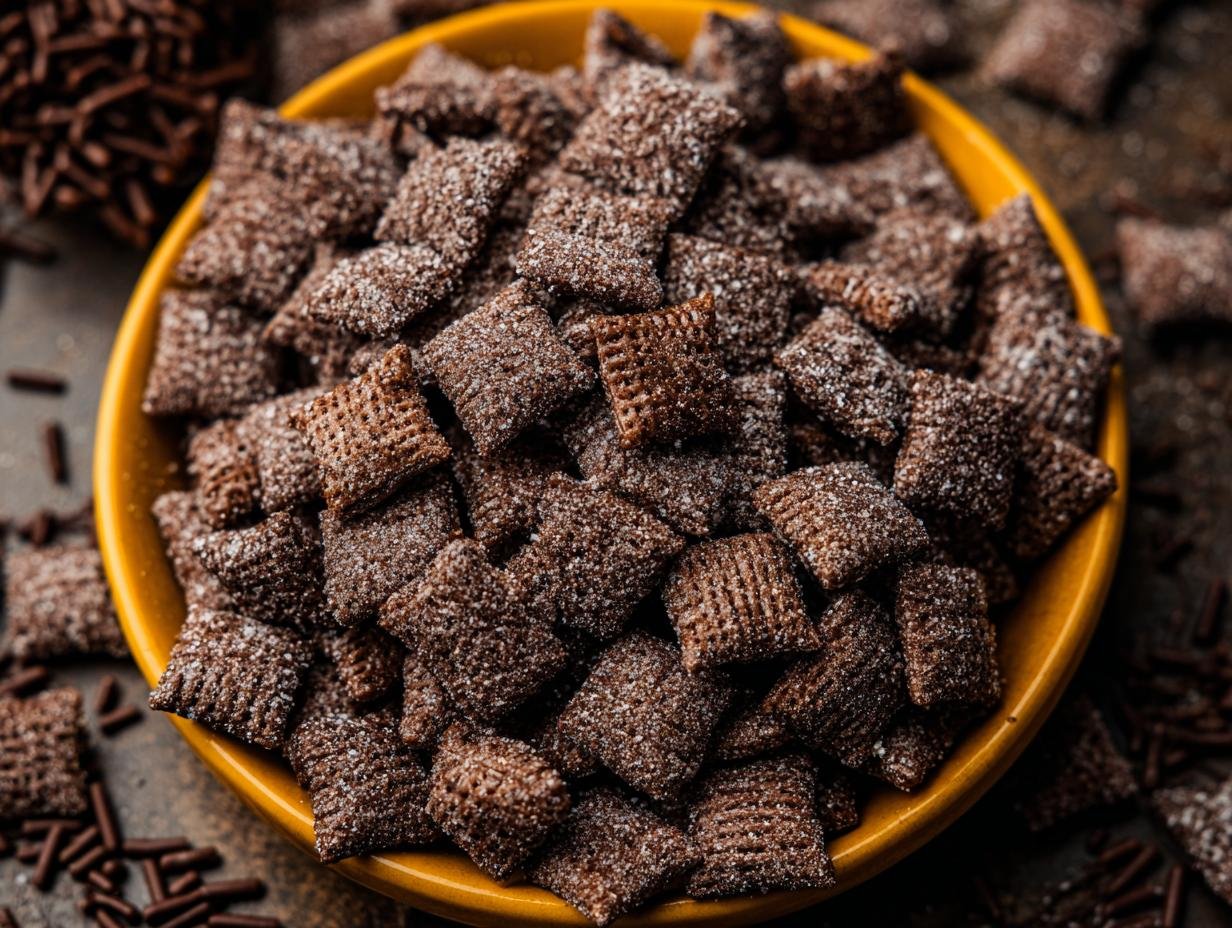 Brownie Batter Muddy Buddies: 15-Min Bliss - Brownie Batter Muddy Buddies - additional detail