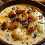 Cheddar Gnocchi Soup Creamy