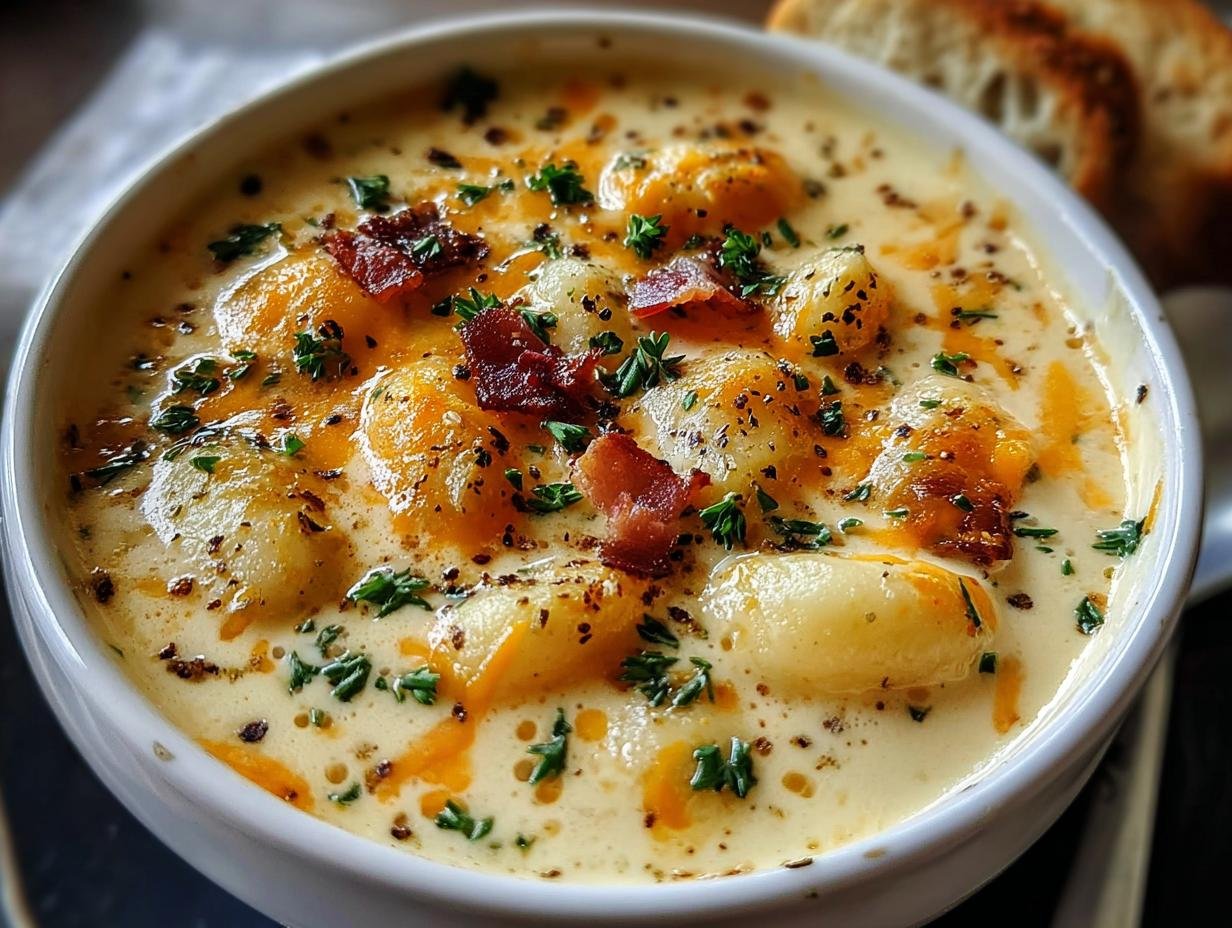 Creamy Cheddar Gnocchi Soup: 1 Amazing Recipe - Cheddar Gnocchi Soup Creamy - additional detail