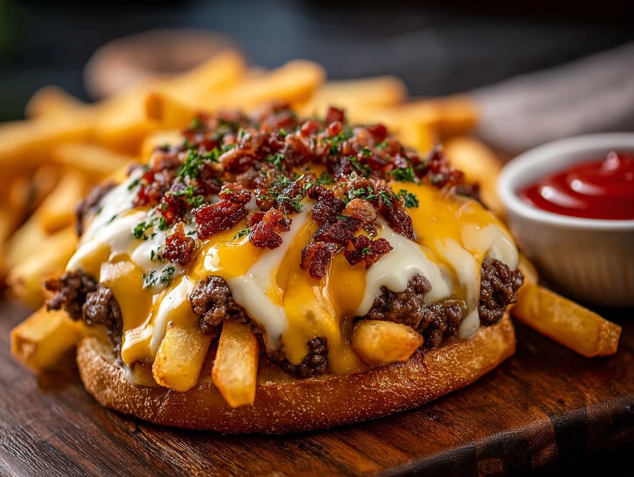 Cheeseburger French Fry Bake
