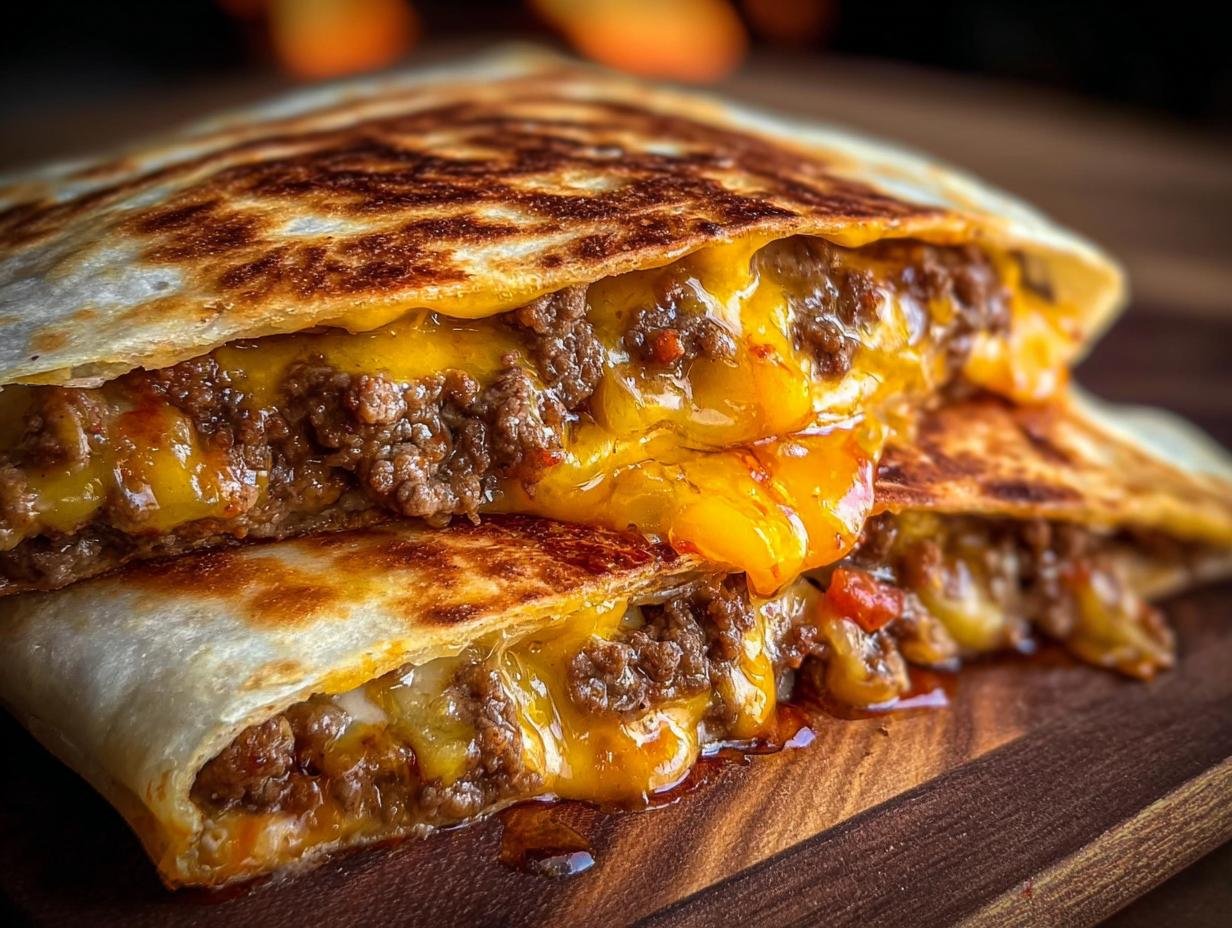 Cheeseburger Quesadillas: Amazing Burger Sauce Magic - Cheeseburger Quesadillas Burger Sauce - additional detail