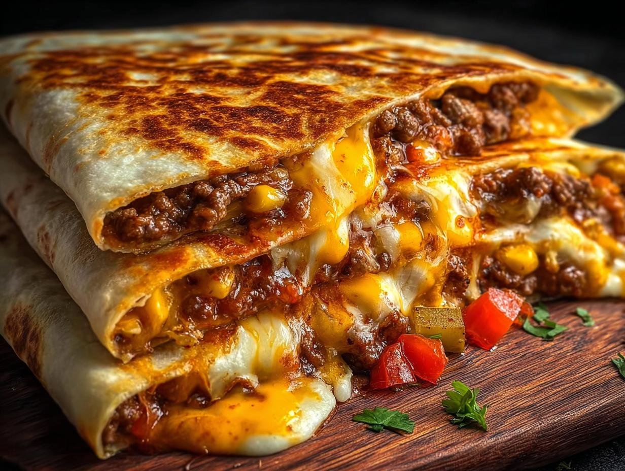 Cheeseburger Quesadillas: Amazing Burger Sauce Magic - Cheeseburger Quesadillas Burger Sauce - additional detail