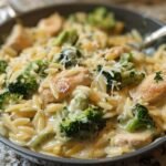 Cheesy Chicken Broccoli Orzo