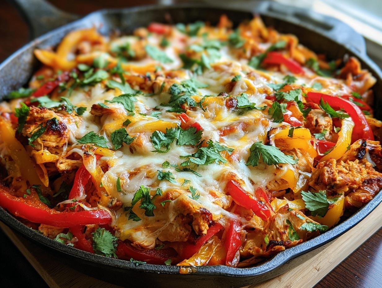 Chicken Fajita Casserole: Easy Flavorful Bake