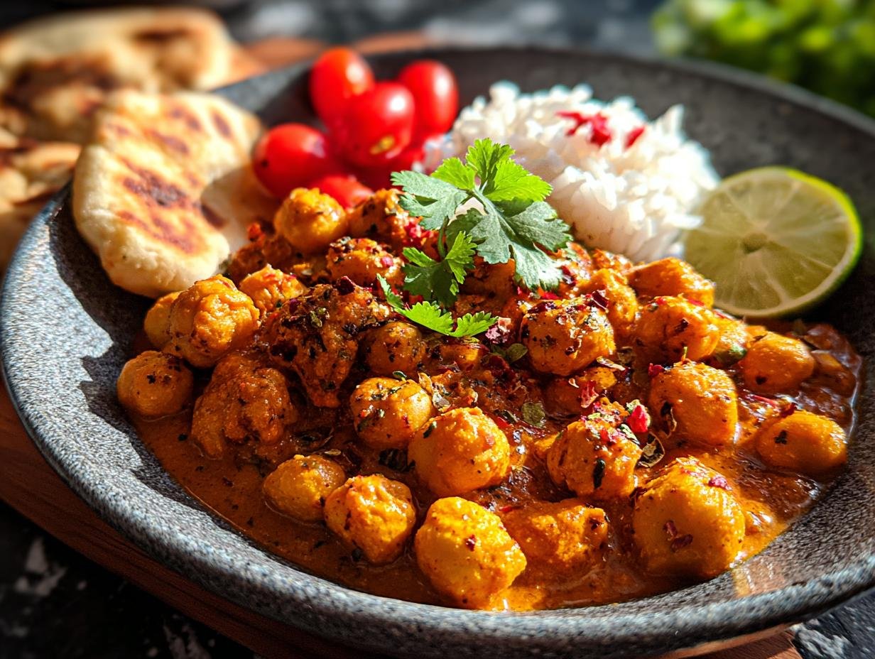 Chickpea Tikka Masala: 1 Creamy Vegan Secret - Chickpea Tikka Masala - additional detail