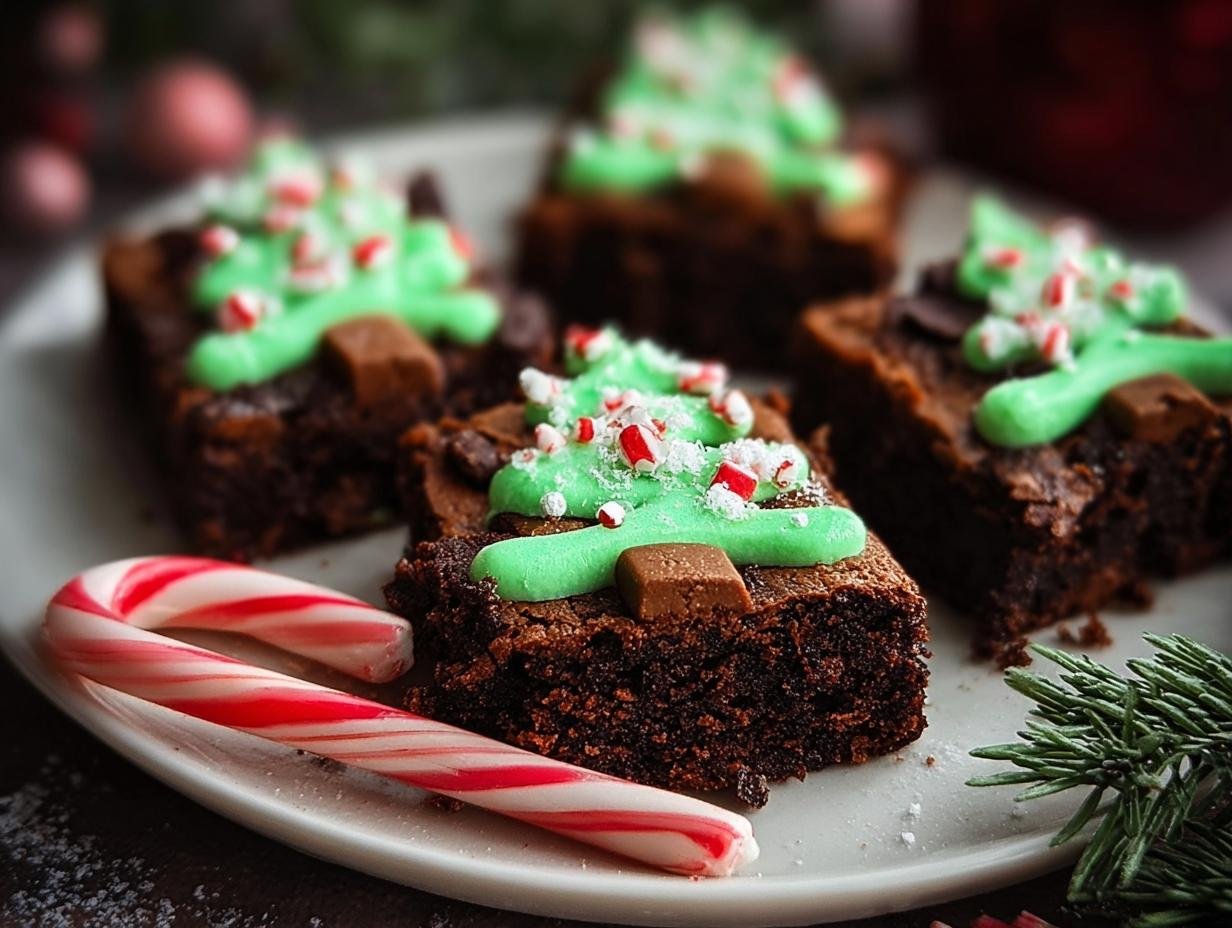Christmas Tree Brownies: 1 Magical Treat - Christmas Tree Brownies - additional detail
