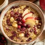 Cranberry Apple Crockpot Oatmeal