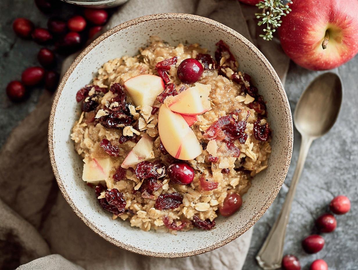 Amazing Cranberry Apple Crockpot Oatmeal - Cranberry Apple Crockpot Oatmeal - additional detail