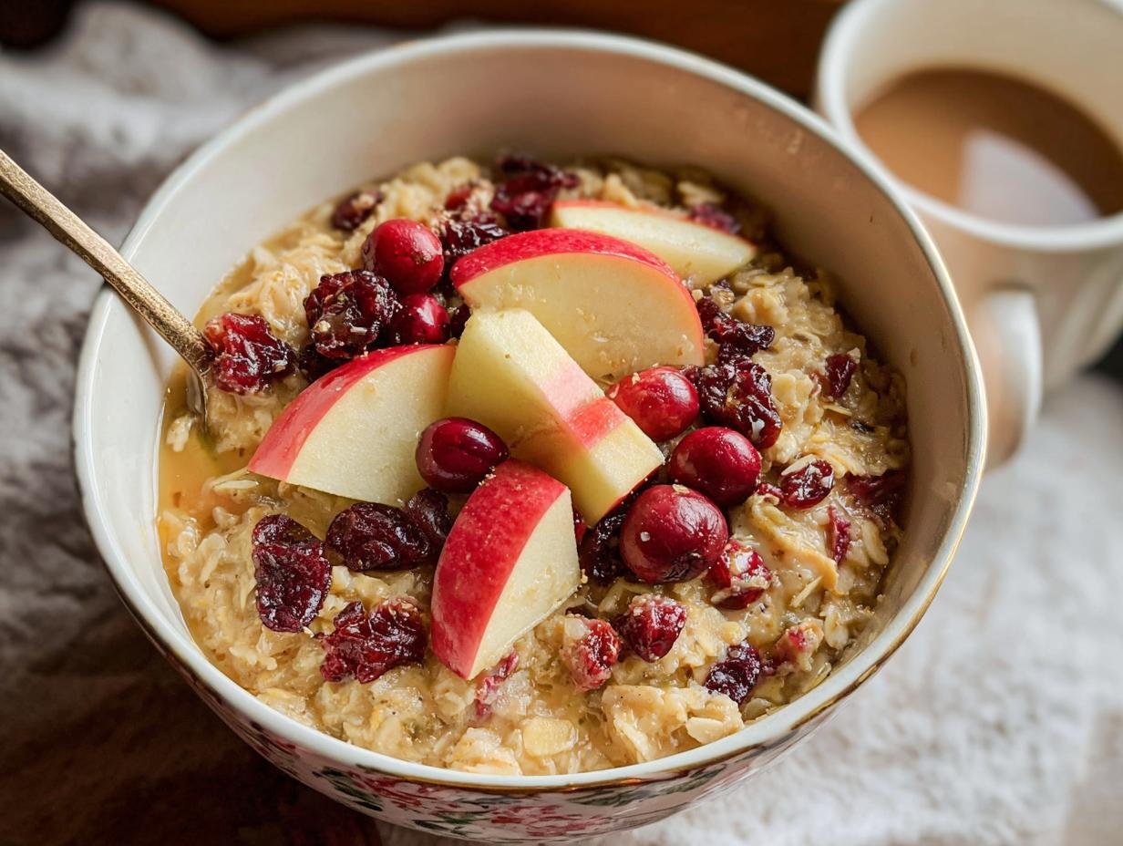 Amazing Cranberry Apple Crockpot Oatmeal - Cranberry Apple Crockpot Oatmeal - additional detail