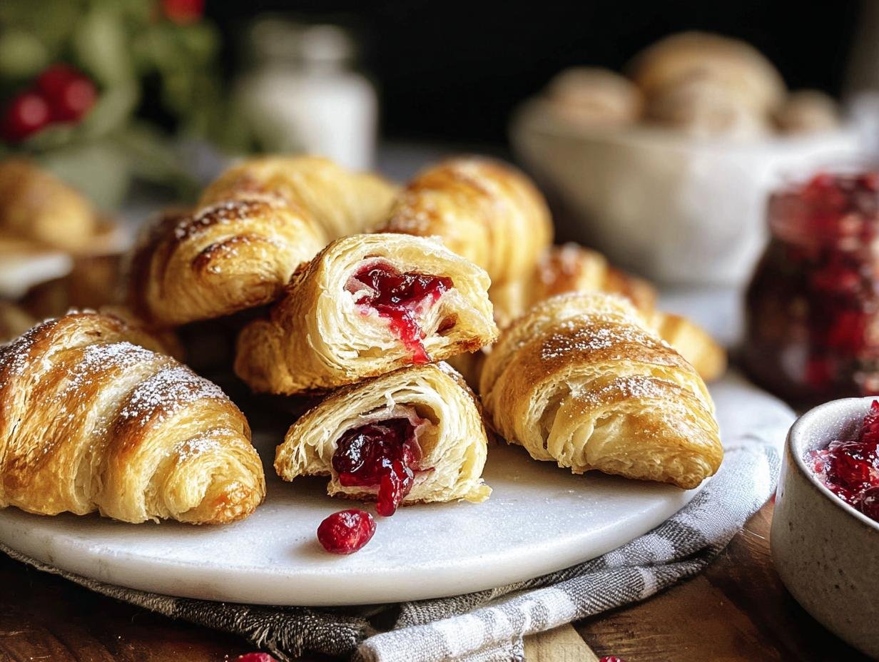 Festive Cranberry Crescent Rolls: 8 Easy Steps