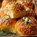 Garlic Bread Rolls Baking