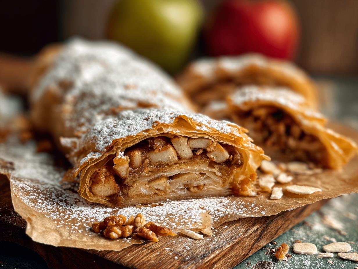 German Apple Strudel Apfelstrudel: Amazing 2-Hour Bake - German Apple Strudel Apfelstrudel - additional detail