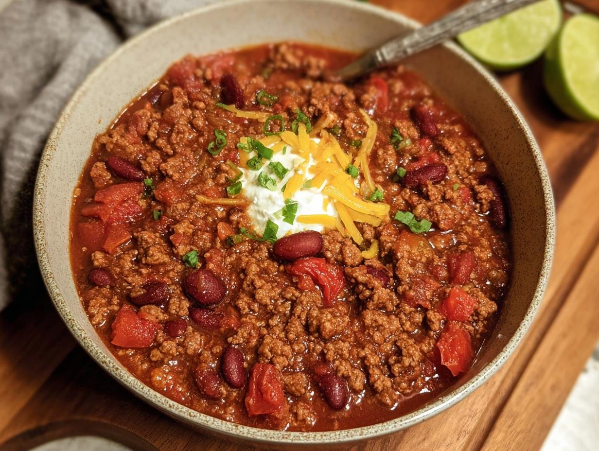 Amazing Ground Beef Stovetop Chili in 40 Mins - Ground Beef Stovetop Chili - additional detail
