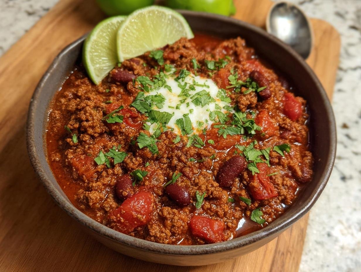 Ground Beef Stovetop Chili