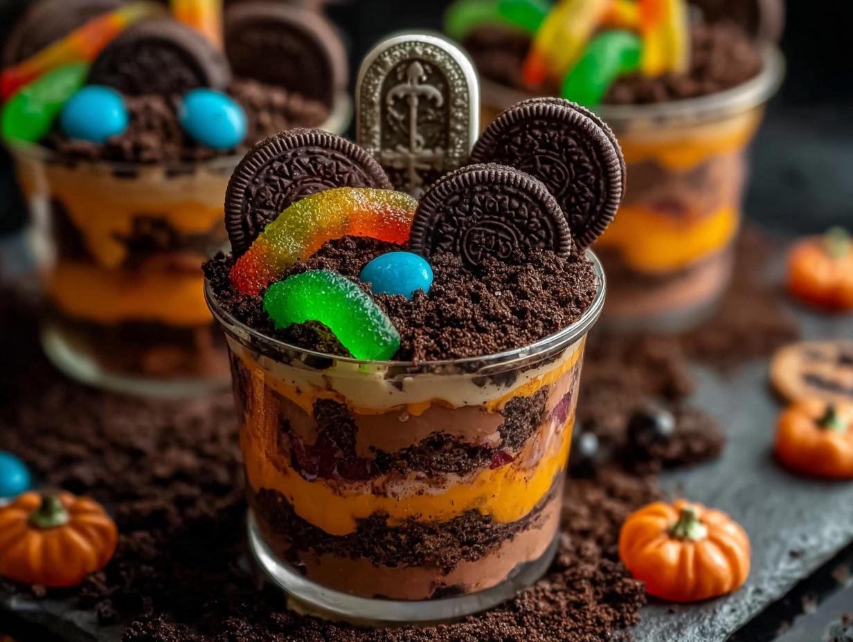 Halloween Graveyard Dirt Cups: Spooky & Easy Treat - Halloween Graveyard Dirt Cups - main visual representation