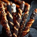 Halloween Pretzel Rods