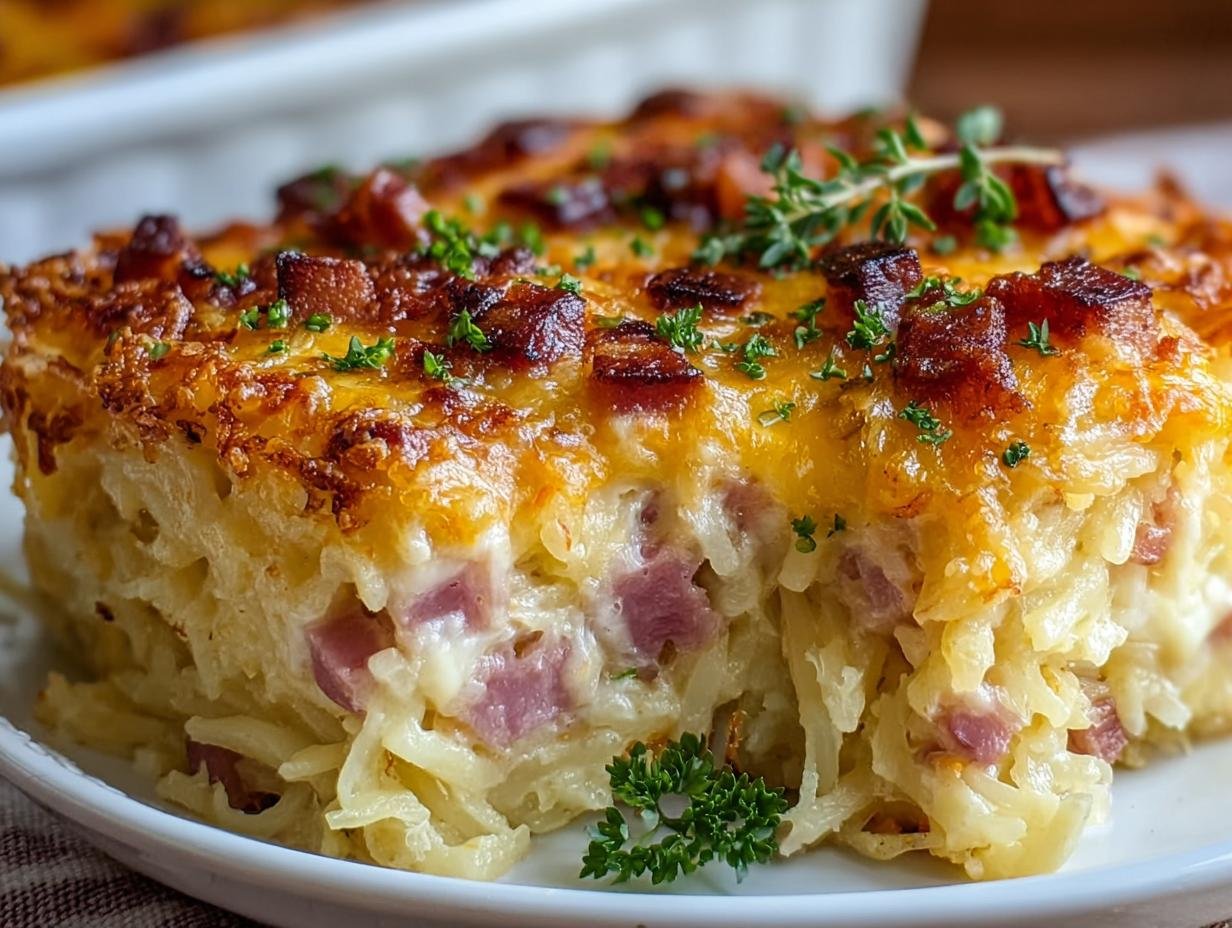 Ham Cheese Hash Brown: 30 Min Crispy Treat - Ham Cheese Hash Brown - additional detail