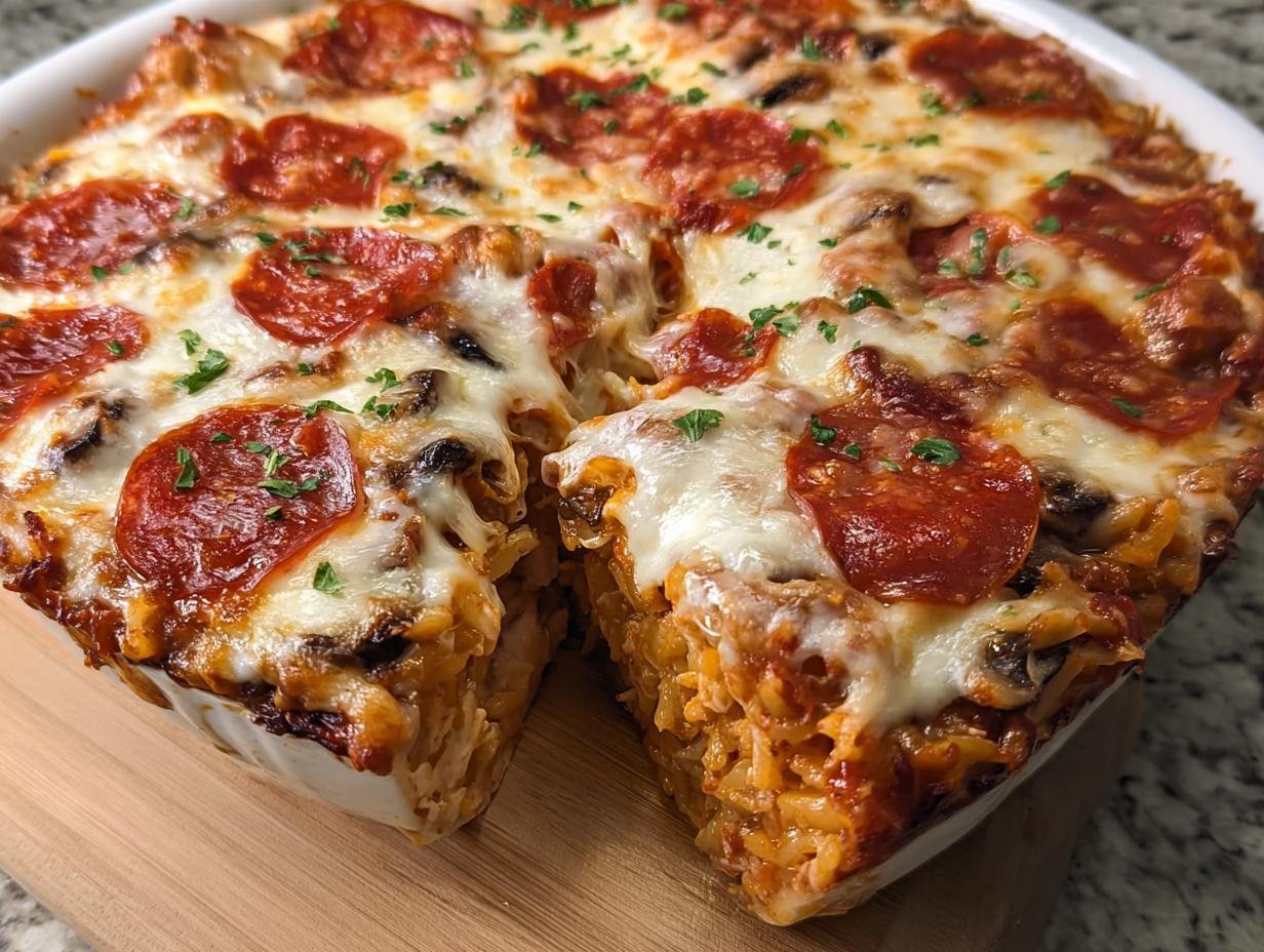 Pizza Casserole: Comforting 1-Dish Meal - Pizza Casserole - main visual representation