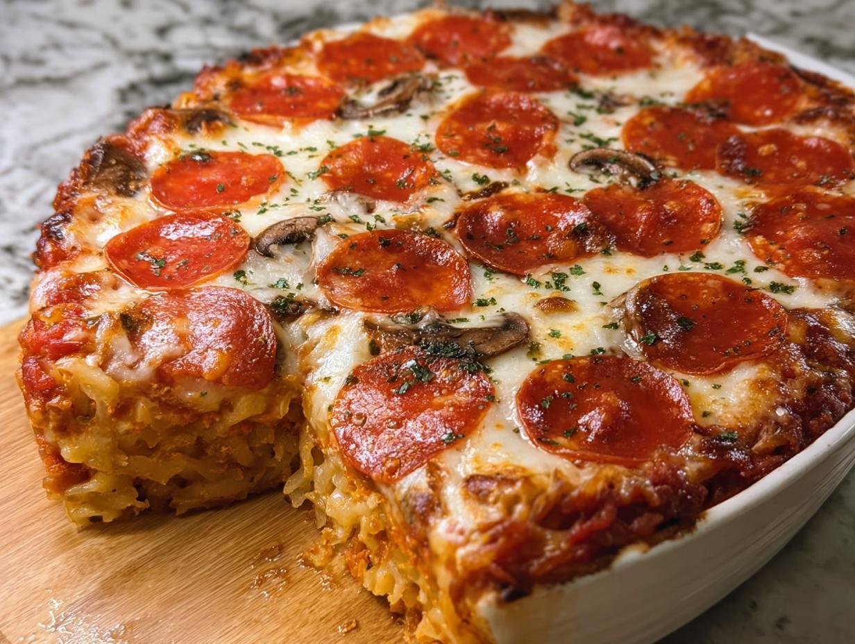 Pizza Casserole: Comforting 1-Dish Meal - Pizza Casserole - additional detail