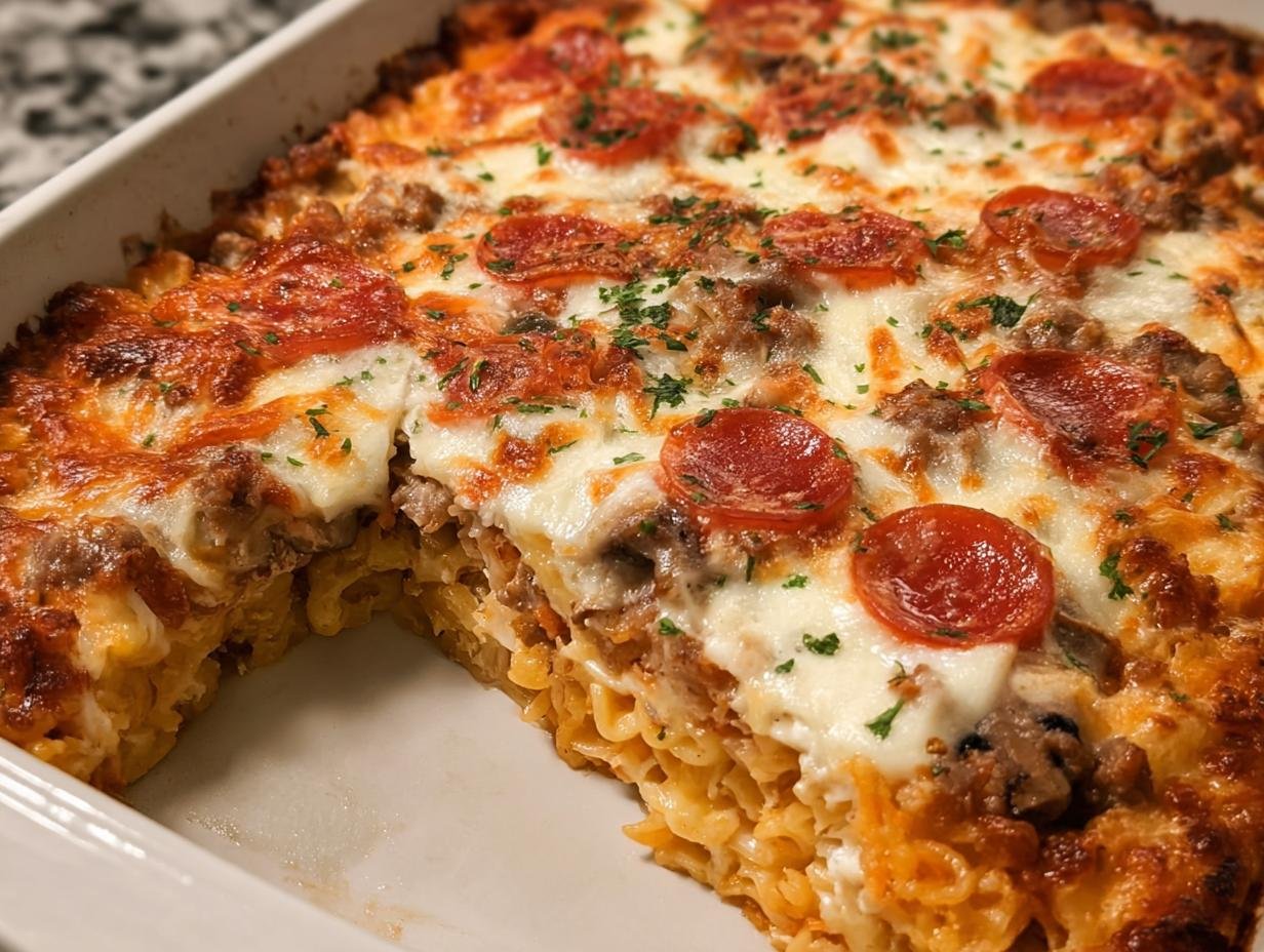 Pizza Casserole: Comforting 1-Dish Meal - Pizza Casserole - additional detail