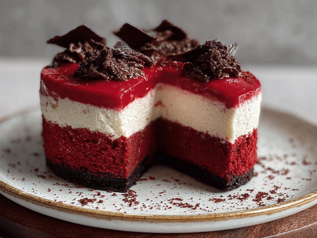 Decadent Red Velvet Cheesecakes: 1 Easy Recipe