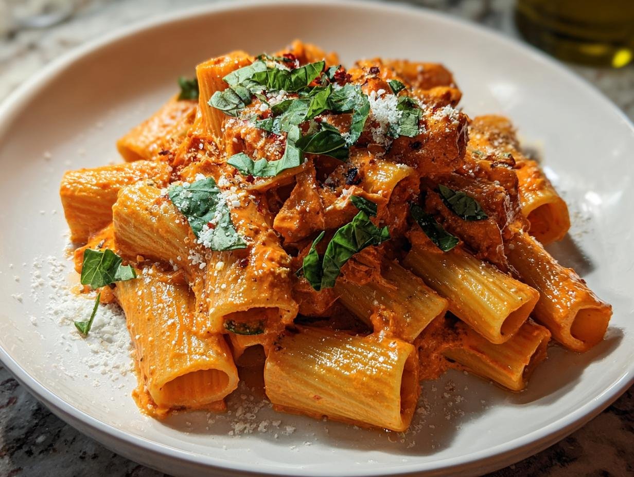 Roasted Red Pepper Rigatoni: Easy & Divine – bakerslider