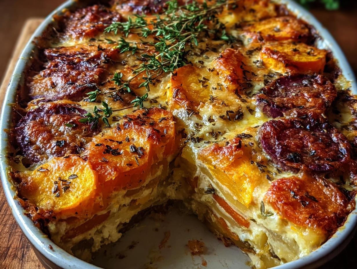 Root Vegetable Gratin Sweet