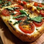 Tomato Basil Garlic Bread