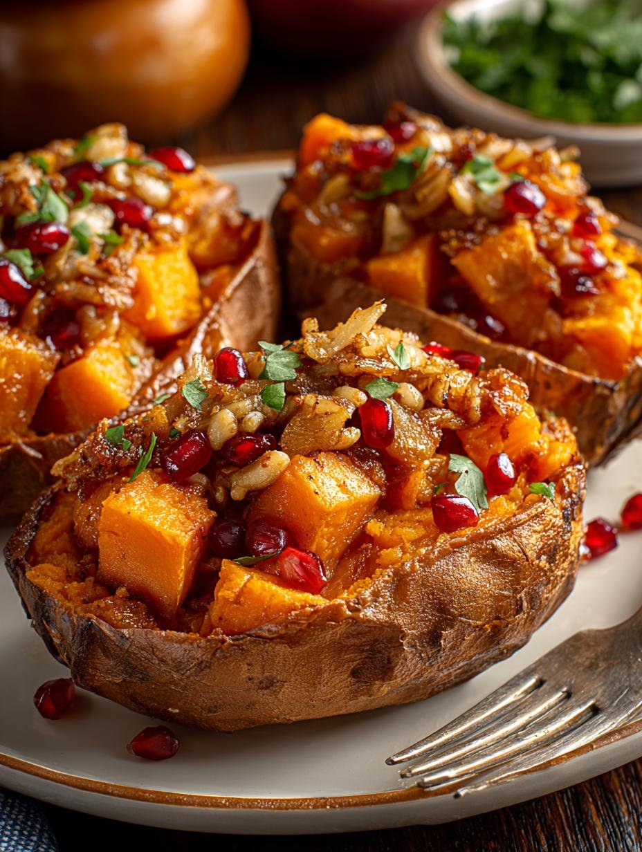 Delicious Apple Spiced Stuffed Sweet Potatoes Recipe - Apple Spiced Stuffed Sweet - main visual representation