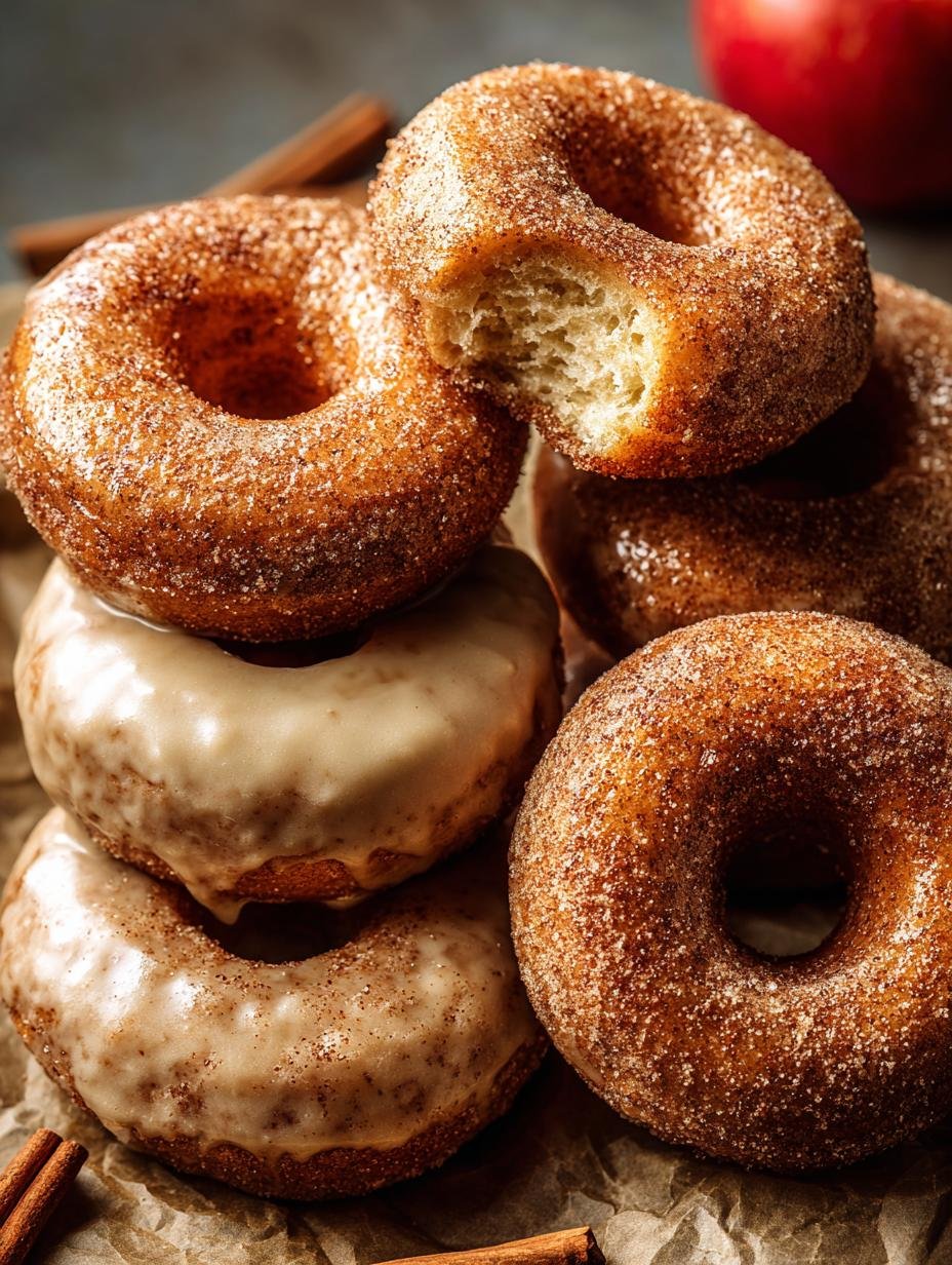 Delicious Baked Apple Cider Doughnuts with Glaze - Baked Apple Cider Doughnuts - additional detail