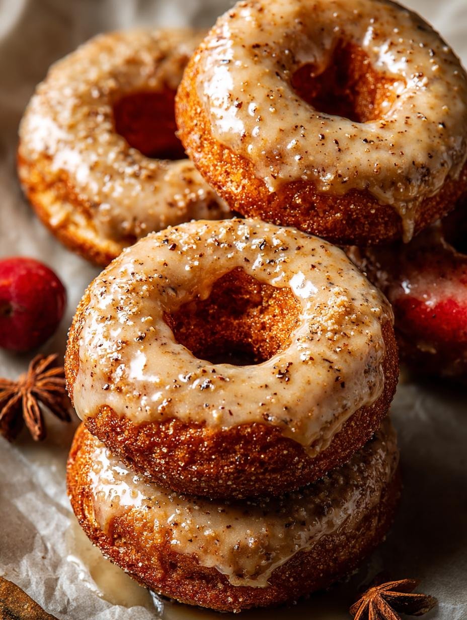 Delicious Baked Apple Cider Doughnuts with Glaze