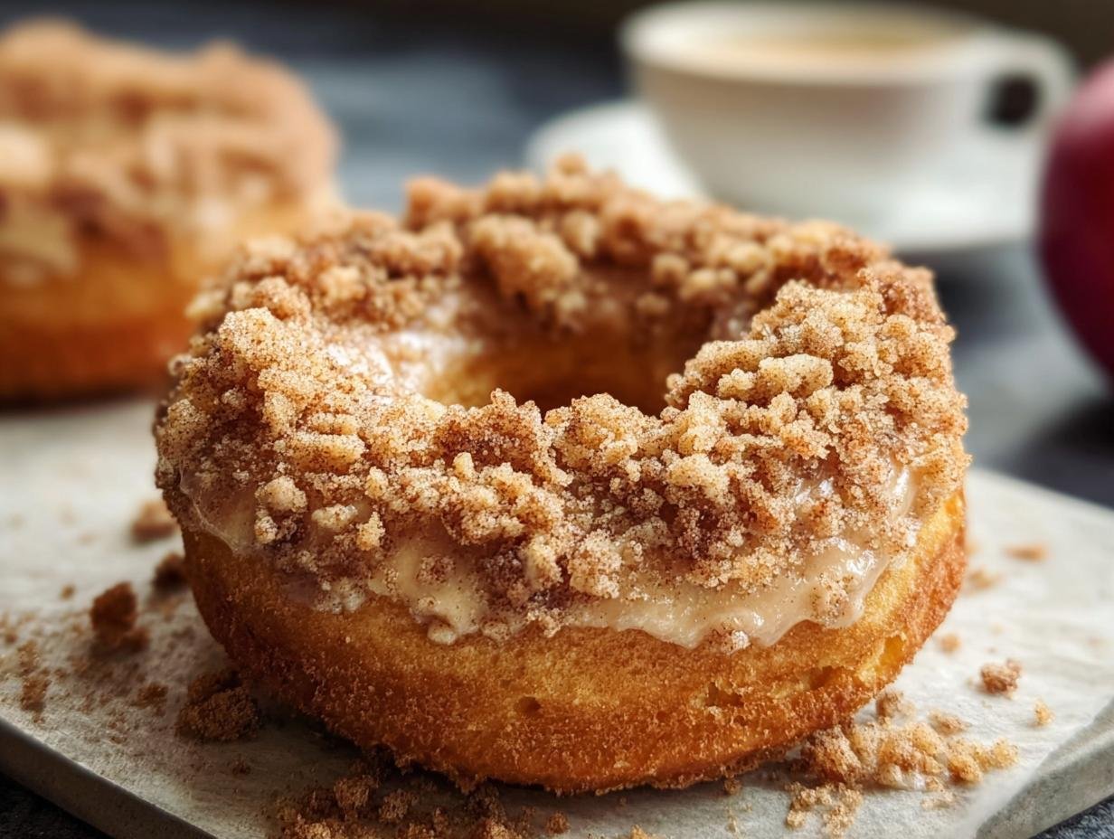 Delicious Baked Apple Crumb Donuts Recipe - Baked Apple Crumb Donuts - additional detail