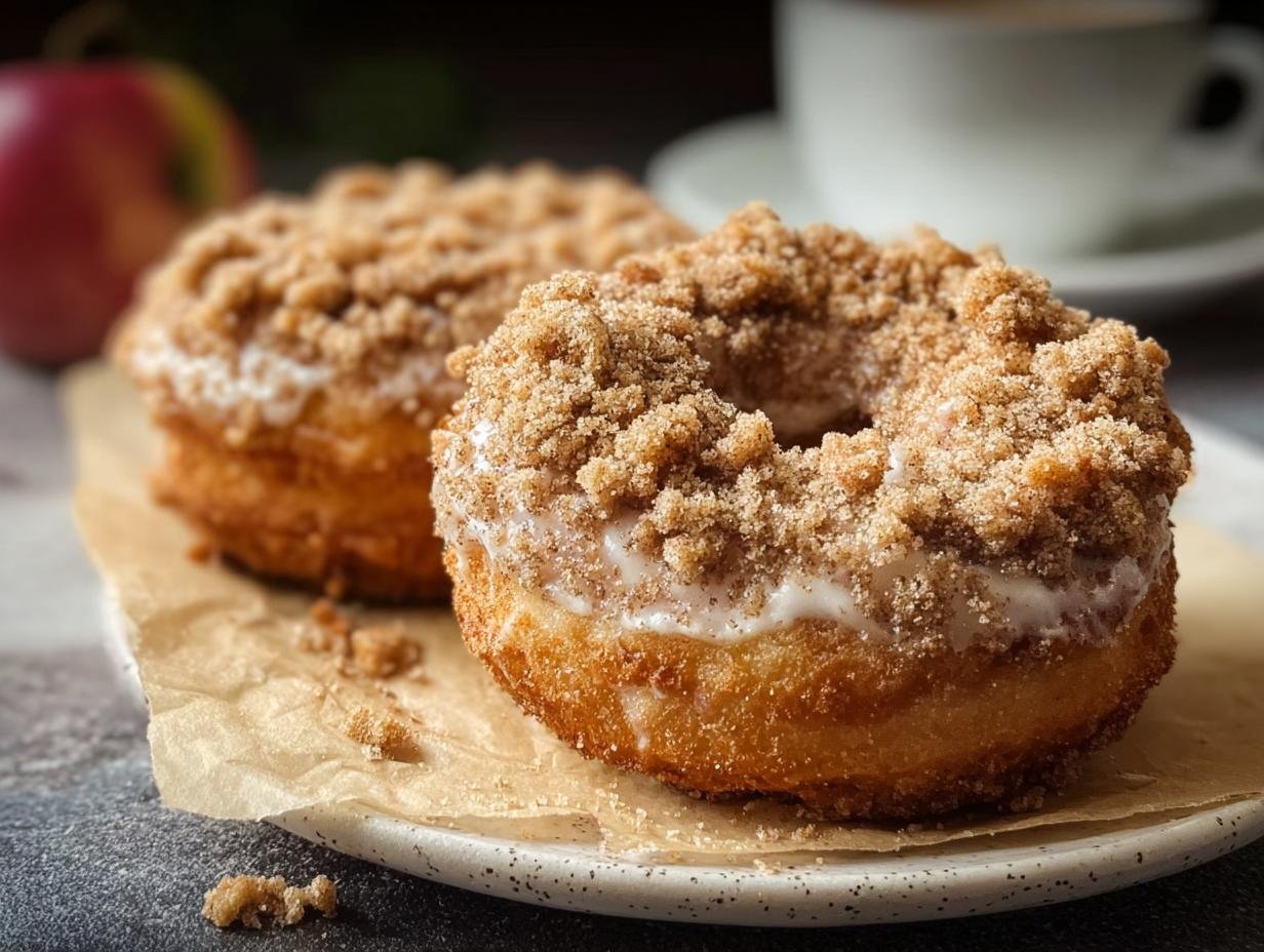Delicious Baked Apple Crumb Donuts Recipe - Baked Apple Crumb Donuts - additional detail
