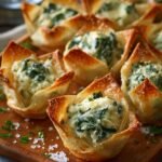 Baked Spinach Artichoke Wonton