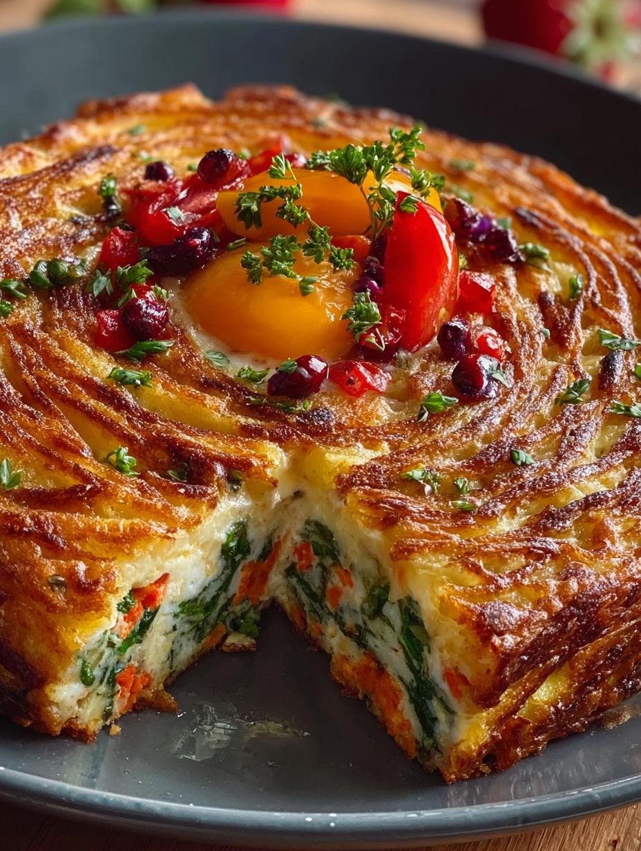 Breakfast Veggie Crinkle Cake