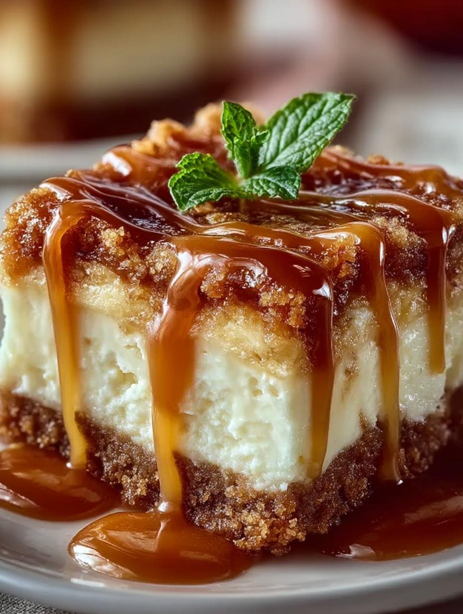 Caramel Apple Cheesecake Bars: 12 Heavenly Slices - Caramel Apple Cheesecake Bars - main visual representation