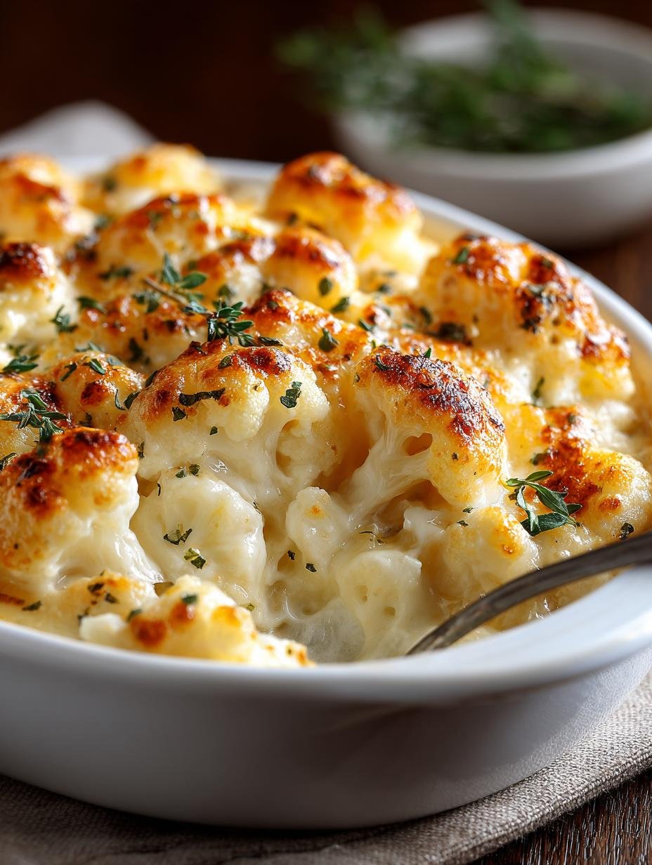 Easy Cauliflower Gratin: A Comforting Vegetarian Delight - Cauliflower Gratin - main visual representation
