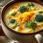Cheddar Broccoli Potato Soup