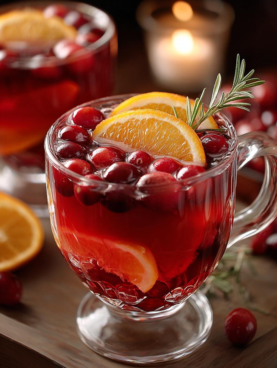 Festive Christmas Cranberry Orange Punch Recipe - Christmas Cranberry Orange Punch - main visual representation
