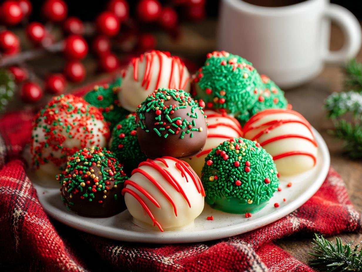 Amazing Christmas Tree Cake Balls 5 Ways