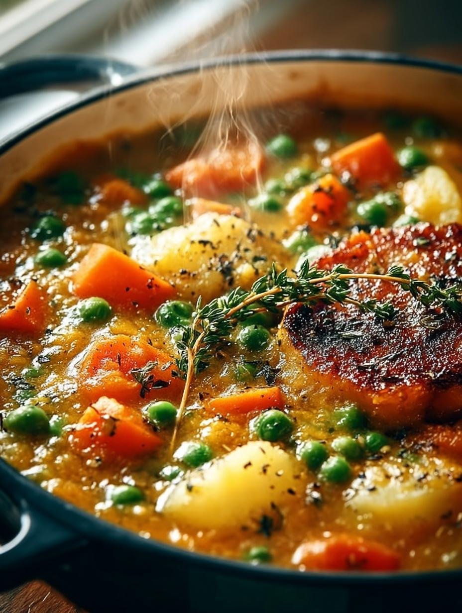 Comforting One Pot Creamy Vegetable Soup Recipe - Comforting One Pot Creamy - main visual representation