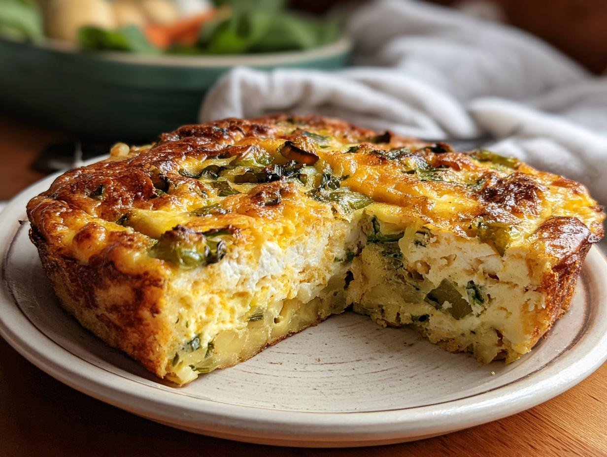 Fluffy Cottage Cheese Egg Bake - additional detail