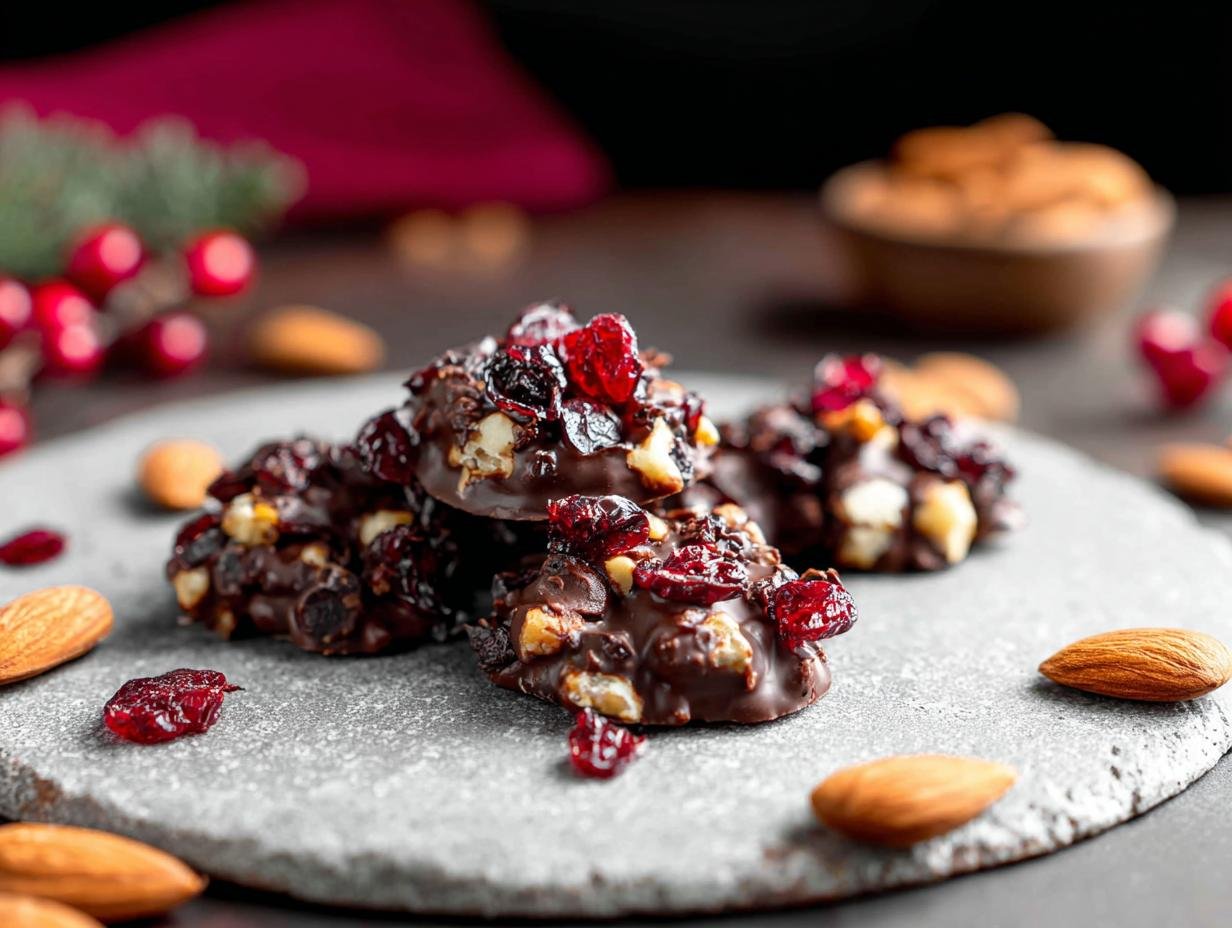 Cranberry Chocolate Clusters: 20-Minute Bliss - Cranberry Chocolate Clusters - additional detail